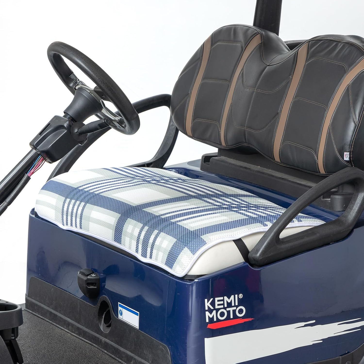 Photo of Golf Cart Seat Towel Blanket Covers for EZGO, Club Car (2-Seat) by Kemimoto - Premium for UTVs / Side by Sides