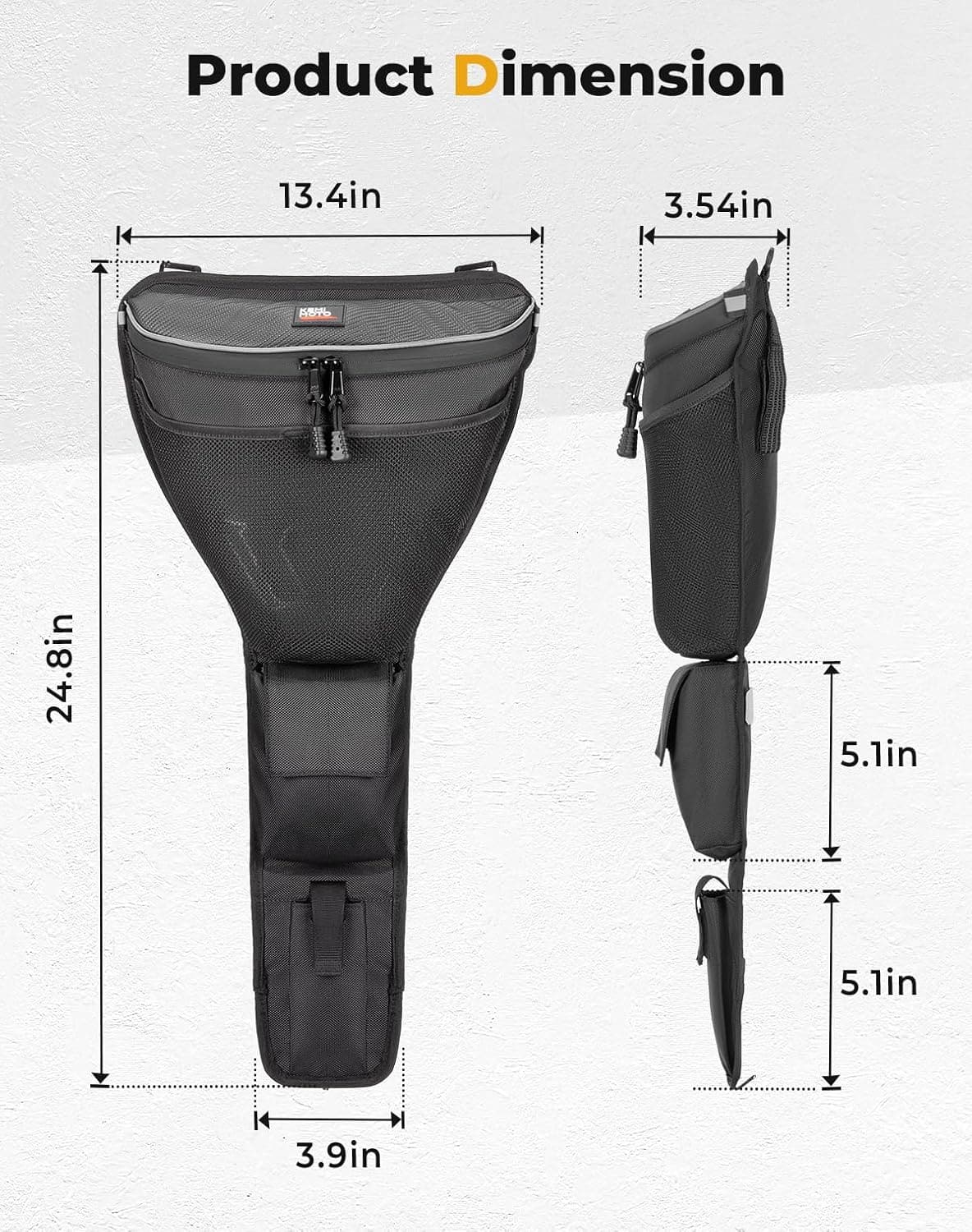 Photo of Kemimoto Center Storage Bag with Cup holder for 2024-2025 Polaris RZR XP 1000/ 4 by Kemimoto - Premium for UTVs / Side by Sides