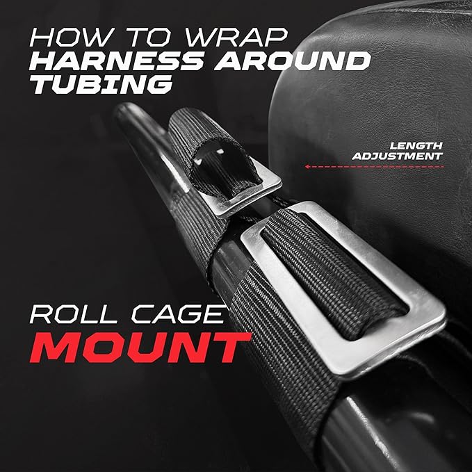 Photo of 2" & 3" 4 point Harness Seat belt with push button release "Elite Series" by 50 Caliber Racing - Premium Harnesses for UTVs / Side by Sides
