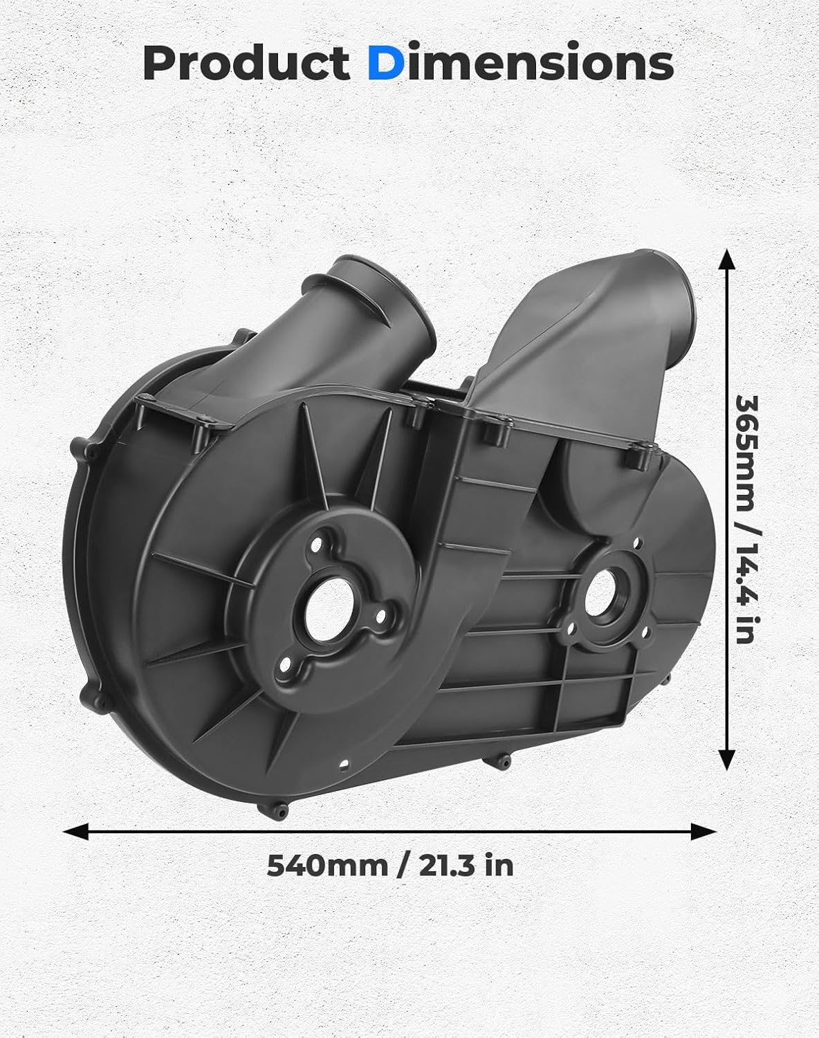 Photo of Kemimoto Inner Clutch Cover Belt Box for Polaris RZR XP 1000/Ranger Crew XP 1000 900/General by Kemimoto - Premium for UTVs / Side by Sides