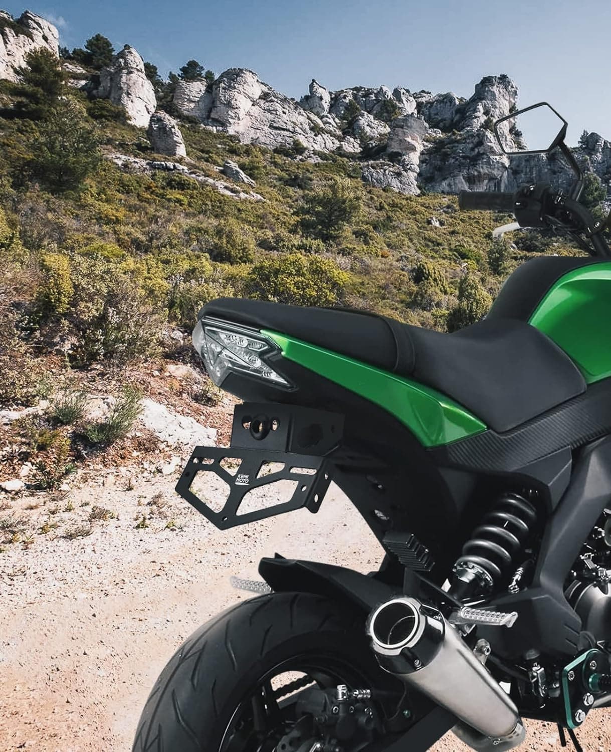 Photo of License Plate Holder for Z125 PRO, Z125 2017-2023 by Kemimoto - Premium for UTVs / Side by Sides