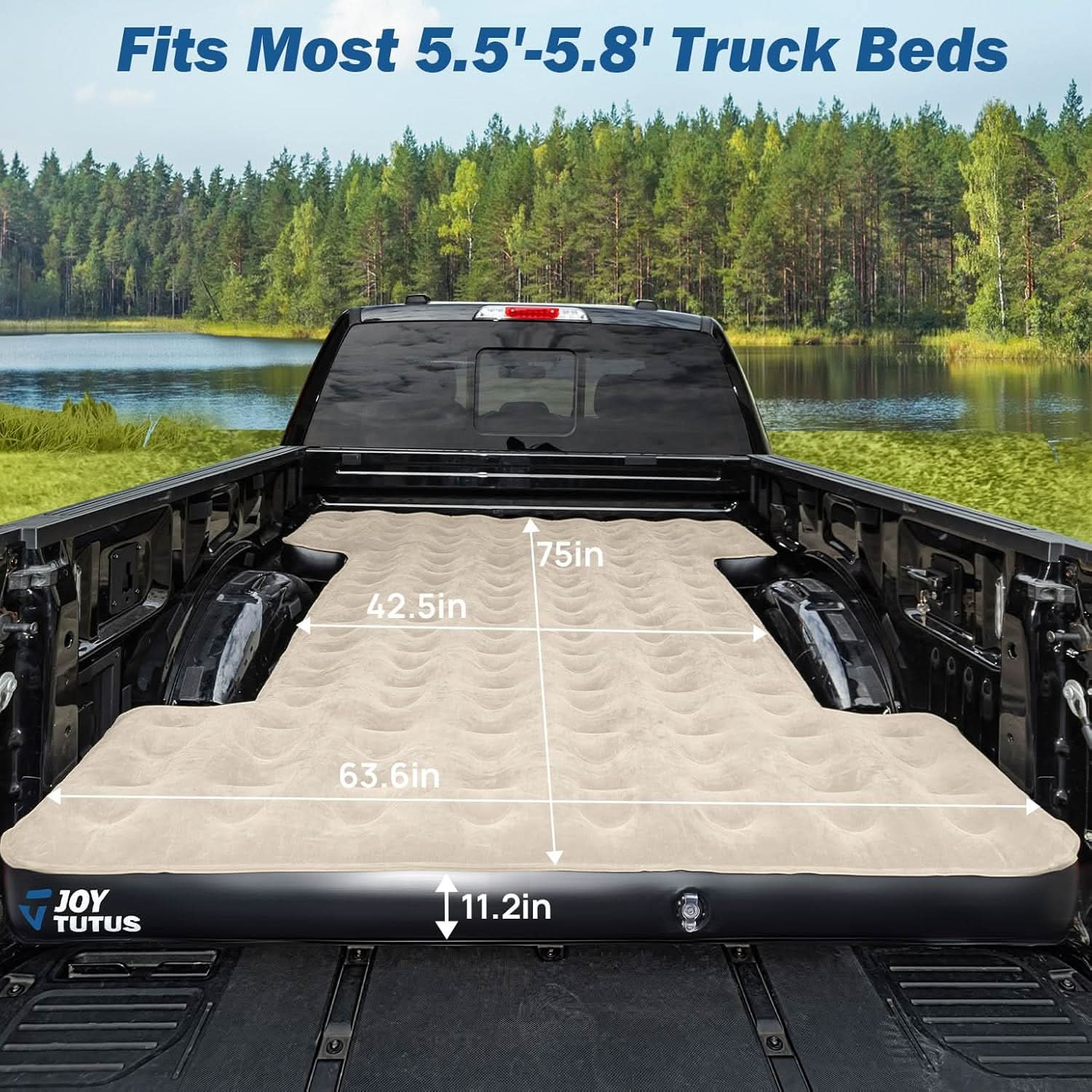 Photo of Kemimoto JOYTUTUS Truck Bed Air Mattress for 6-6.5Ft by Kemimoto - Premium for UTVs / Side by Sides