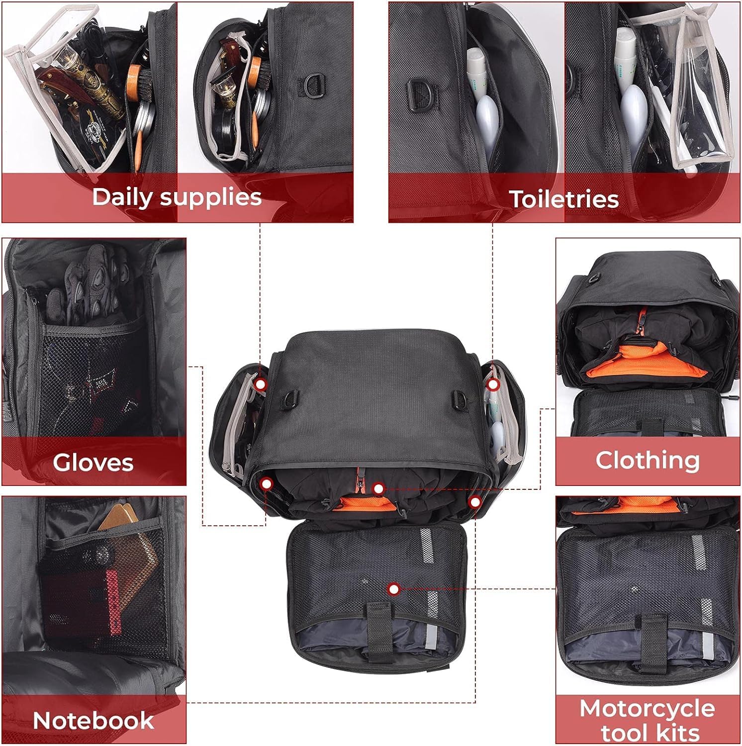 Photo of Trunk Liner Bags 1 Pairs for Harley Tri Glide 2009-2025 by Kemimoto - Premium for UTVs / Side by Sides