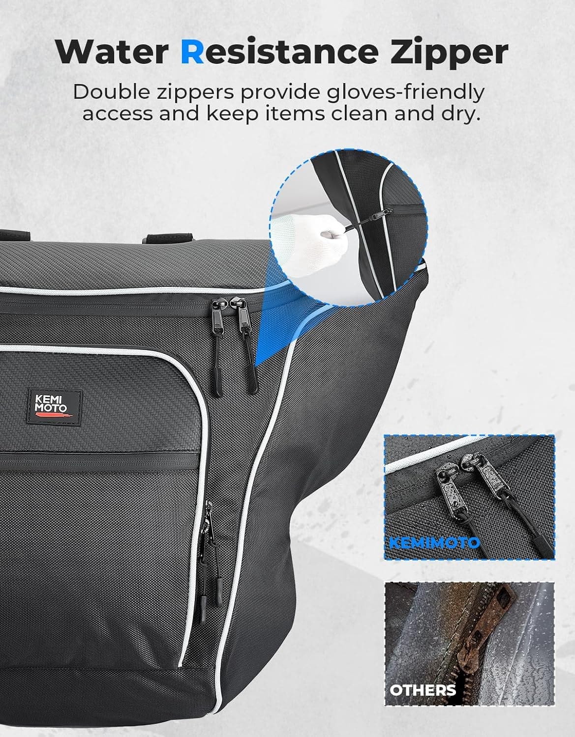 Photo of UTV Center Seat Bag for Polaris General 1000/ XP 1000 2016-2024 by Kemimoto - Premium for UTVs / Side by Sides
