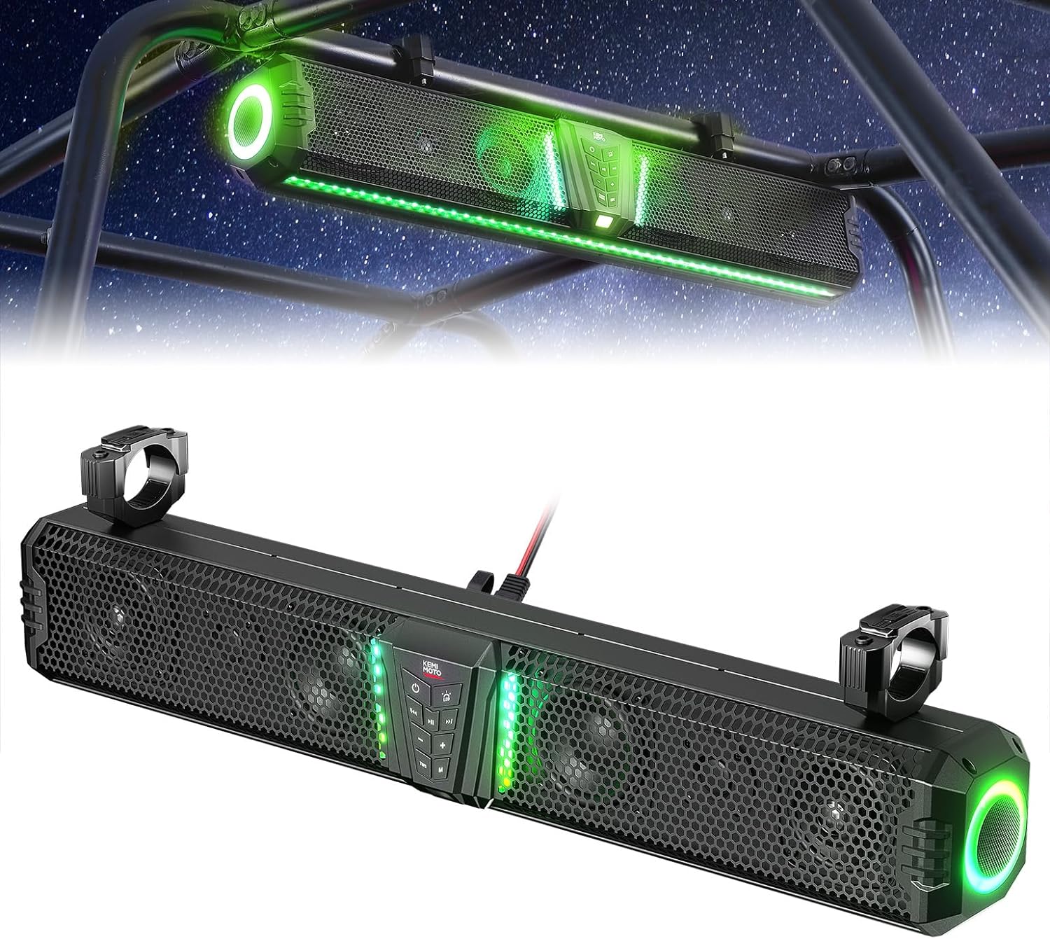 Photo of KEMIMOTO Midnight Sound Bar for Can-Am Maverick/Trail/Defender/Commander by Kemimoto - Premium for UTVs / Side by Sides