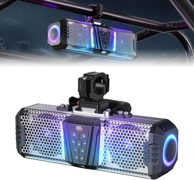 Photo of KEMIMOTO Midnight S40B 16-inch UTV Sound Bar Built-in Battery Fits 1"-2" Roll Bar by Kemimoto - Premium for UTVs / Side by Sides