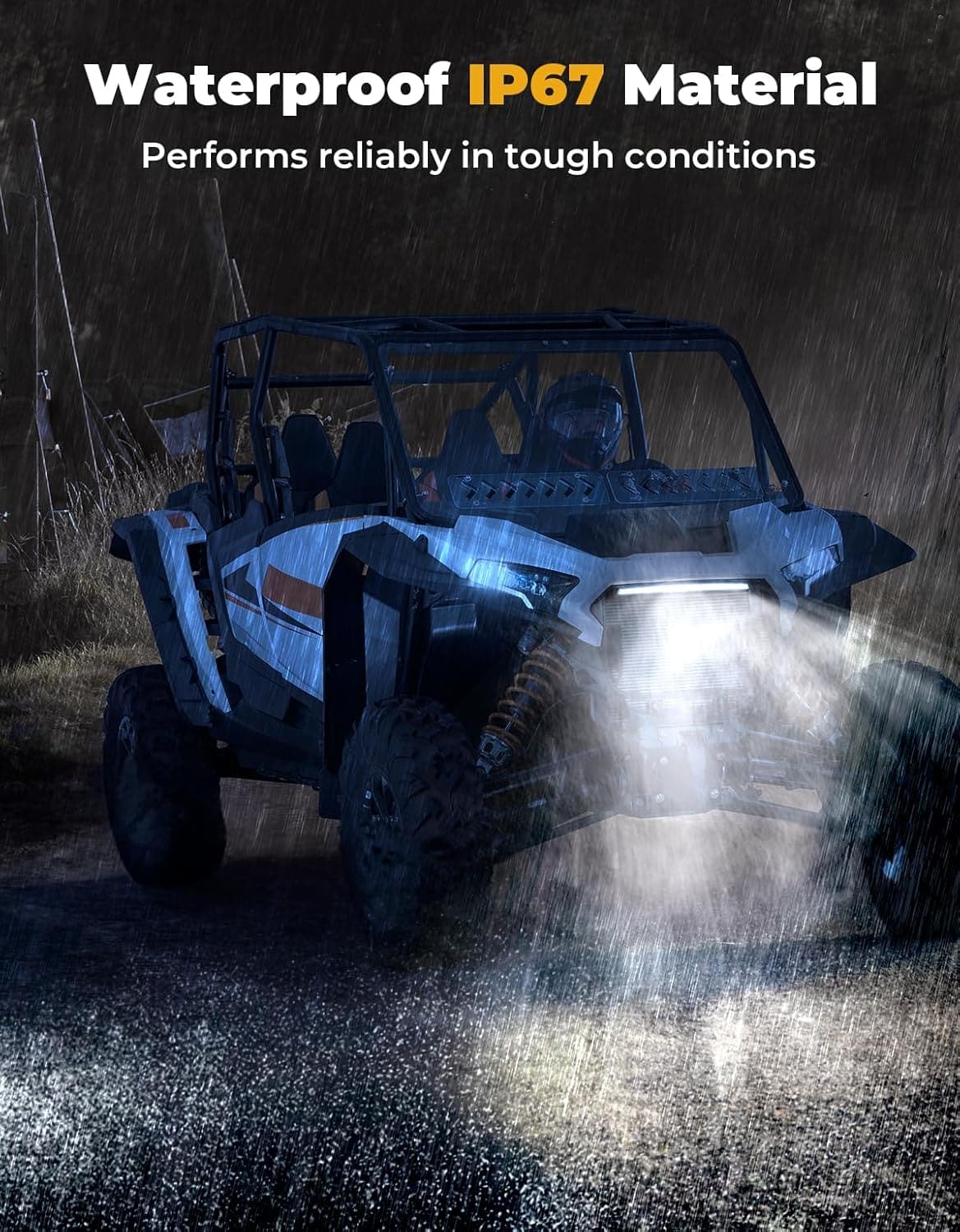 Photo of Kemimoto Front Light Chasing Color Light for Polaris RZR XP 1000 / 4 2024-2025 by Kemimoto - Premium for UTVs / Side by Sides