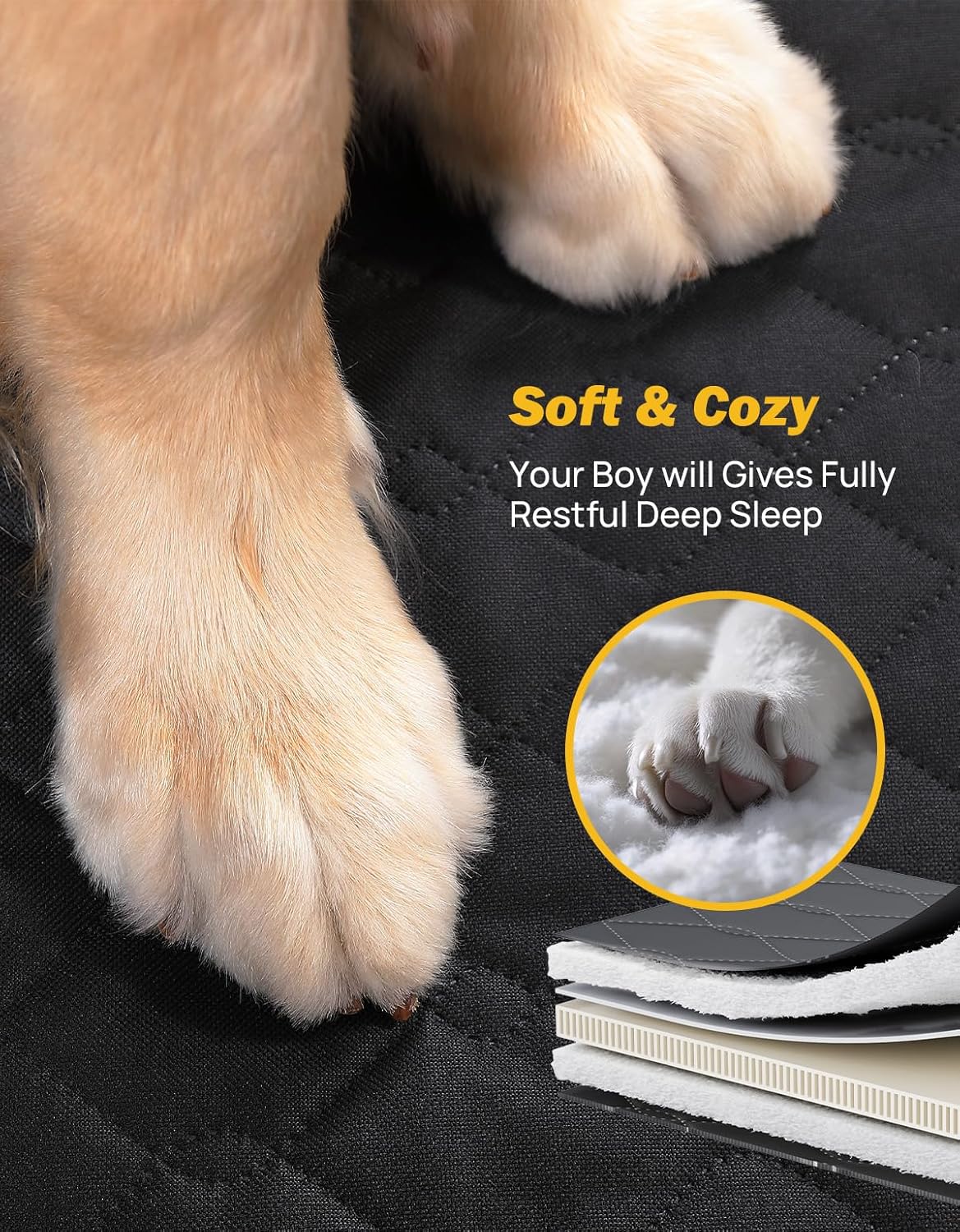 Photo of JOYTUTUS Back Seat Extender for Dogs with Dog Bed Mat by Kemimoto - Premium for UTVs / Side by Sides