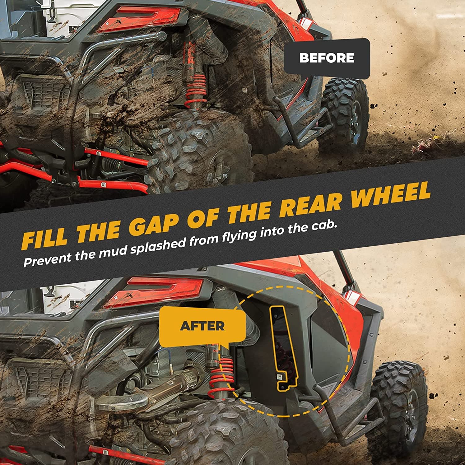 Photo of Fender Flares for Polaris RZR PRO XP / R (2020-2024) by Kemimoto - Premium for UTVs / Side by Sides