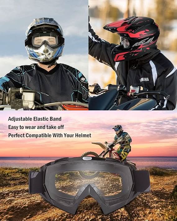 Photo of Dirt Bike Goggles Motocross Goggles ATV UTV Goggles Anti UV Riding Goggles by Kemimoto - Premium for UTVs / Side by Sides
