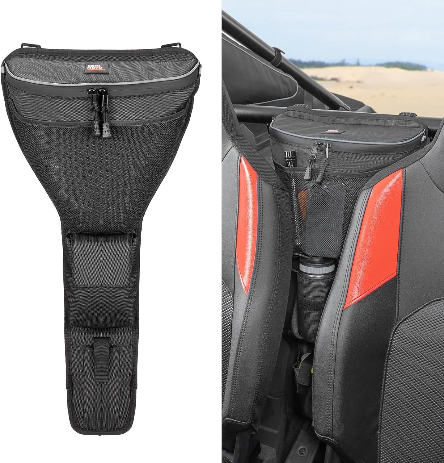 Photo of Kemimoto Center Storage Bag with Cup holder for 2024-2025 Polaris RZR XP 1000/ 4 by Kemimoto - Premium for UTVs / Side by Sides