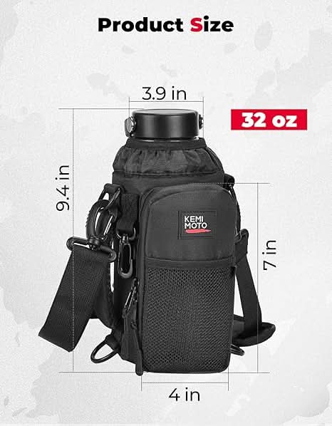 Photo of Water Bottle Holder Bag For YETI Stanley SLM 32 oz|40 oz by Kemimoto - Premium for UTVs / Side by Sides