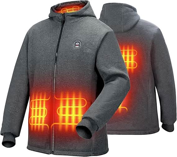 Photo of Heated Hoodie with 12V Battery Pack by Kemimoto - Premium for UTVs / Side by Sides