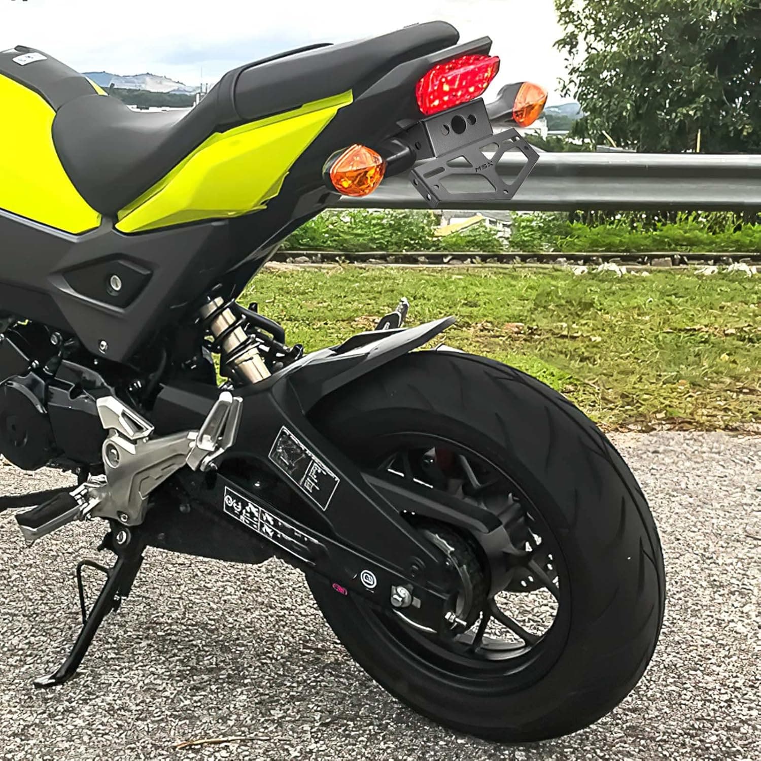 Photo of License Plate Bracket for Grom MSX125 2020-2017 by Kemimoto - Premium for UTVs / Side by Sides