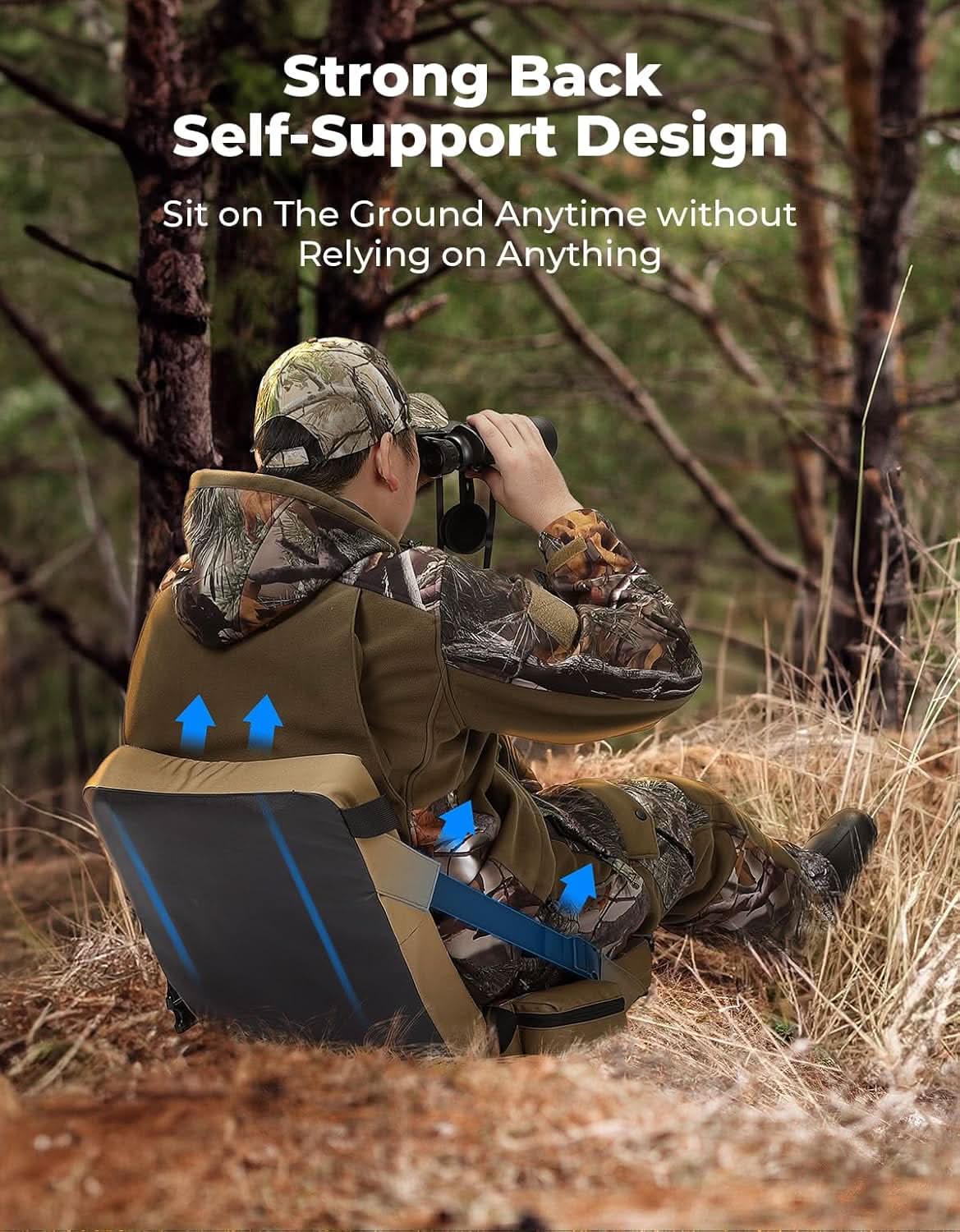 Photo of Hunting Seat Cushion Heated with 20000mAh Battery by Kemimoto - Premium for UTVs / Side by Sides