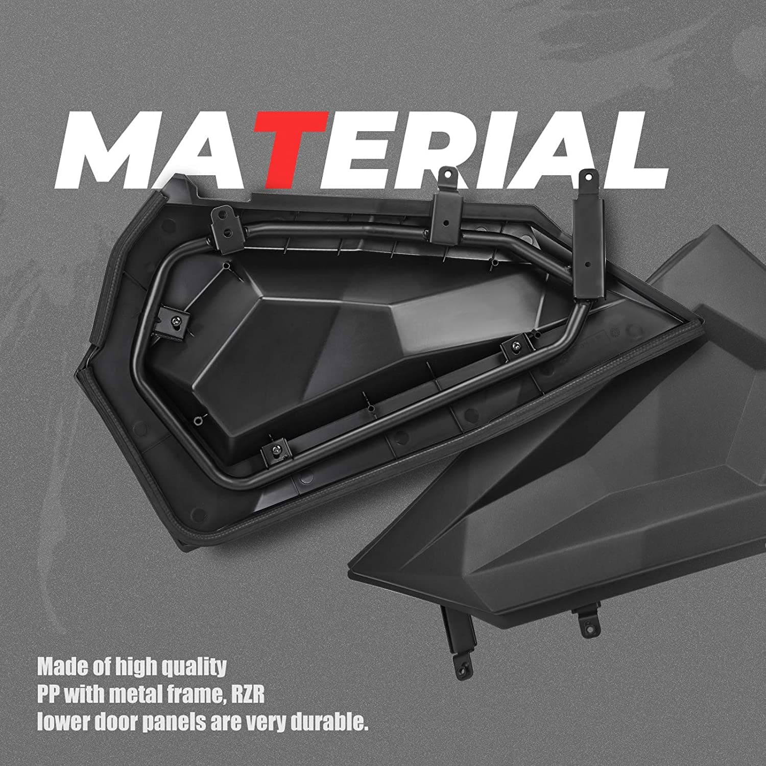 Photo of Lower Half Door Inserts Panels For Polaris RZR 60" Models (2 DOORS) by Kemimoto - Premium for UTVs / Side by Sides