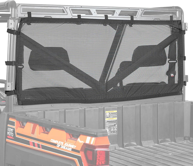 Photo of UTV Sunshade Soft Rear Window Net for Polaris Ranger 1000 XP/CREW 2017-2025 by Kemimoto - Premium for UTVs / Side by Sides