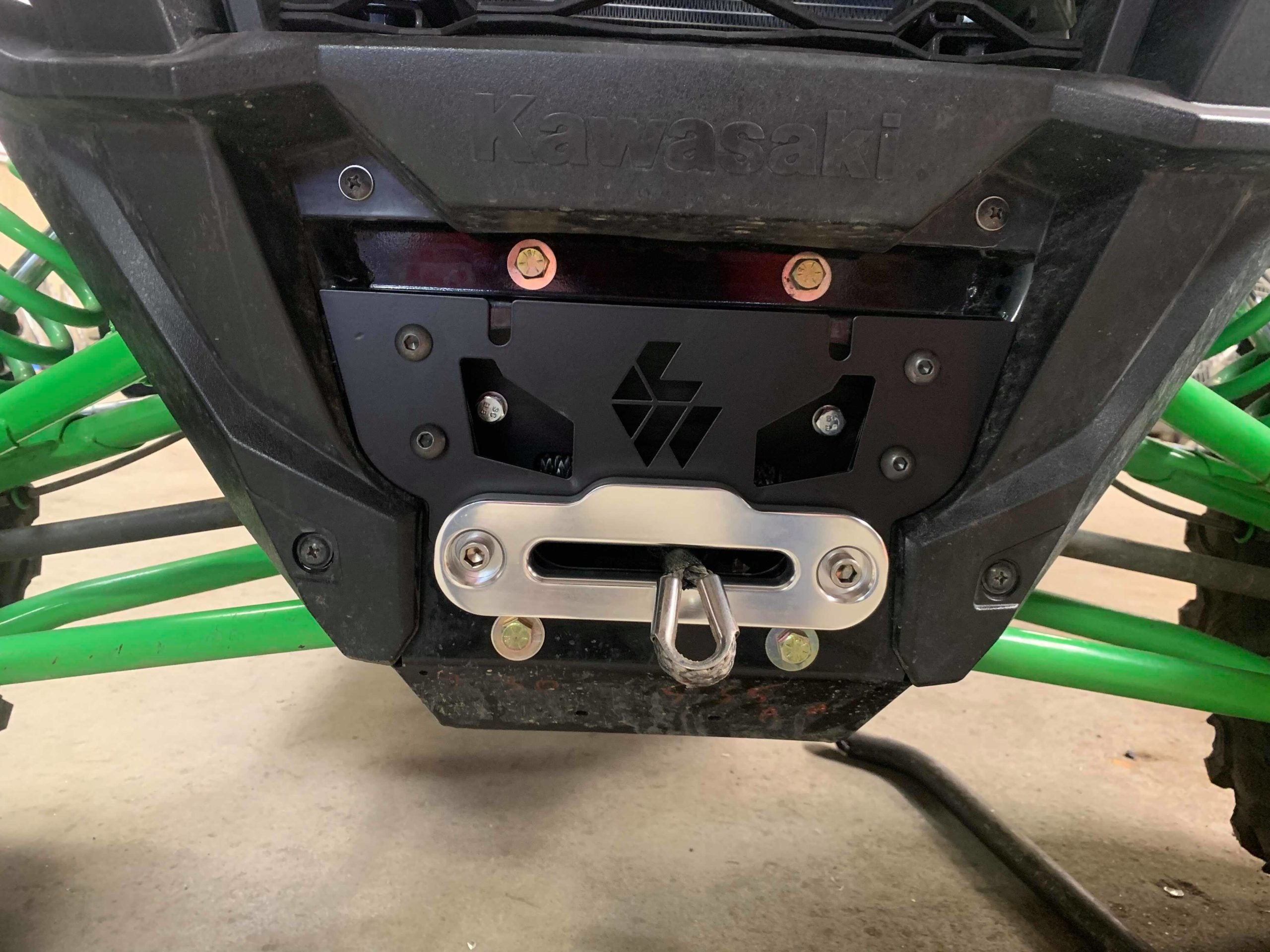 Photo of Kawasaki Winch Mount by L&W Fab - Premium Accessories for UTVs / Side by Sides