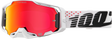 100% Armega HiPER Goggles - Invicta HiPER Red Mirror Lens