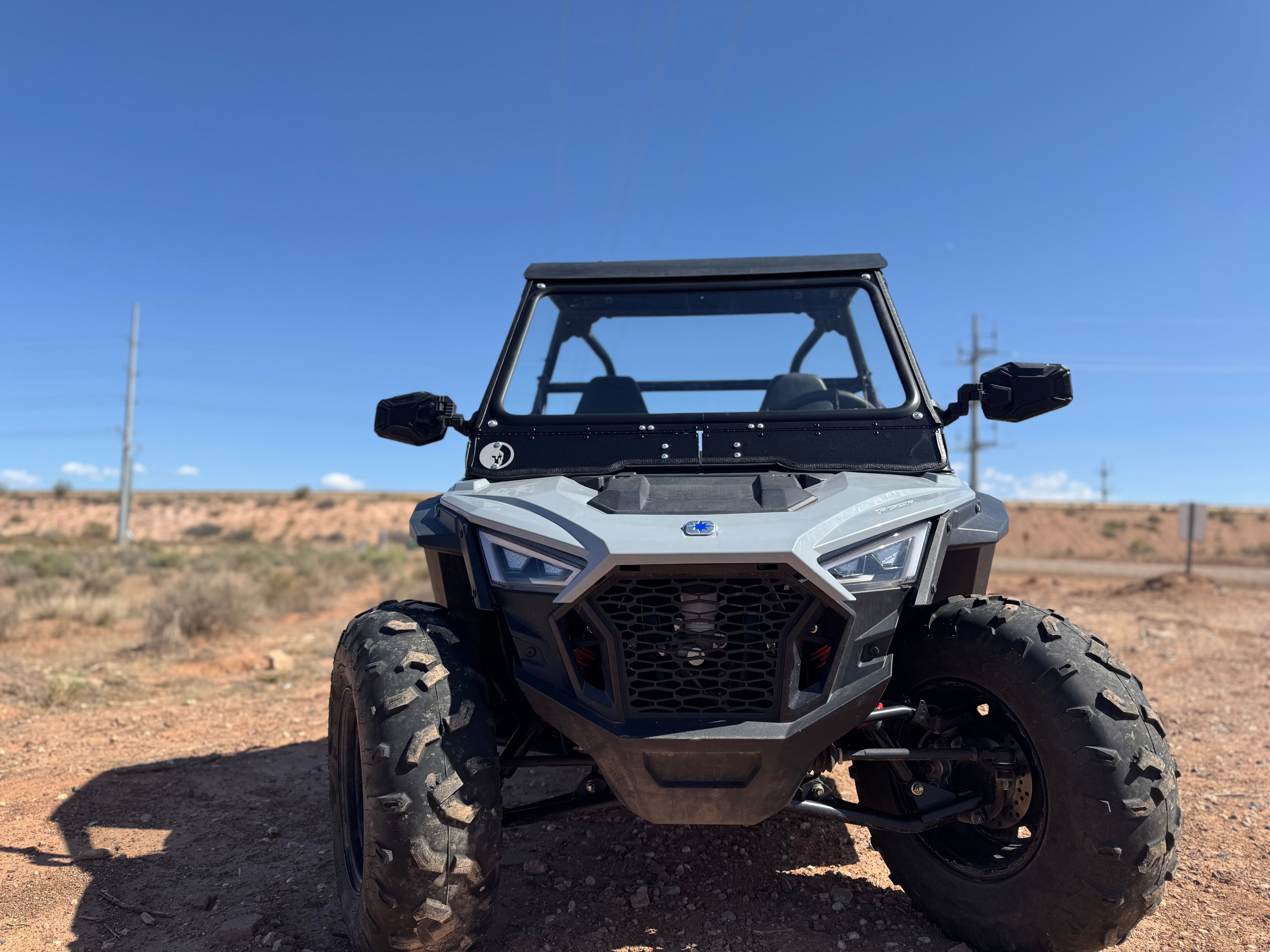Photo of POLARIS RZR 200 FRONT WINDSHIELD 2020 by Dirt Warrior Accessories - Premium Windshields for UTVs / Side by Sides