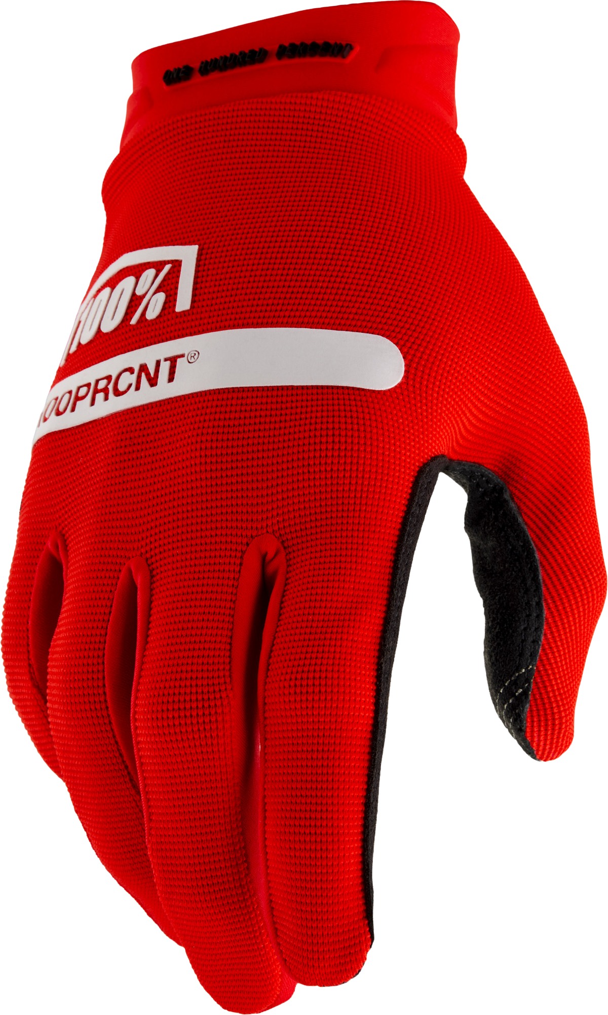 100% Ridecamp Riding Gloves - Red, Medium