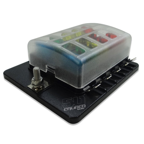 50 Caliber Racing 10 Way Blade Fuse Box