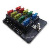 50 Caliber Racing 10 Way Blade Fuse Box