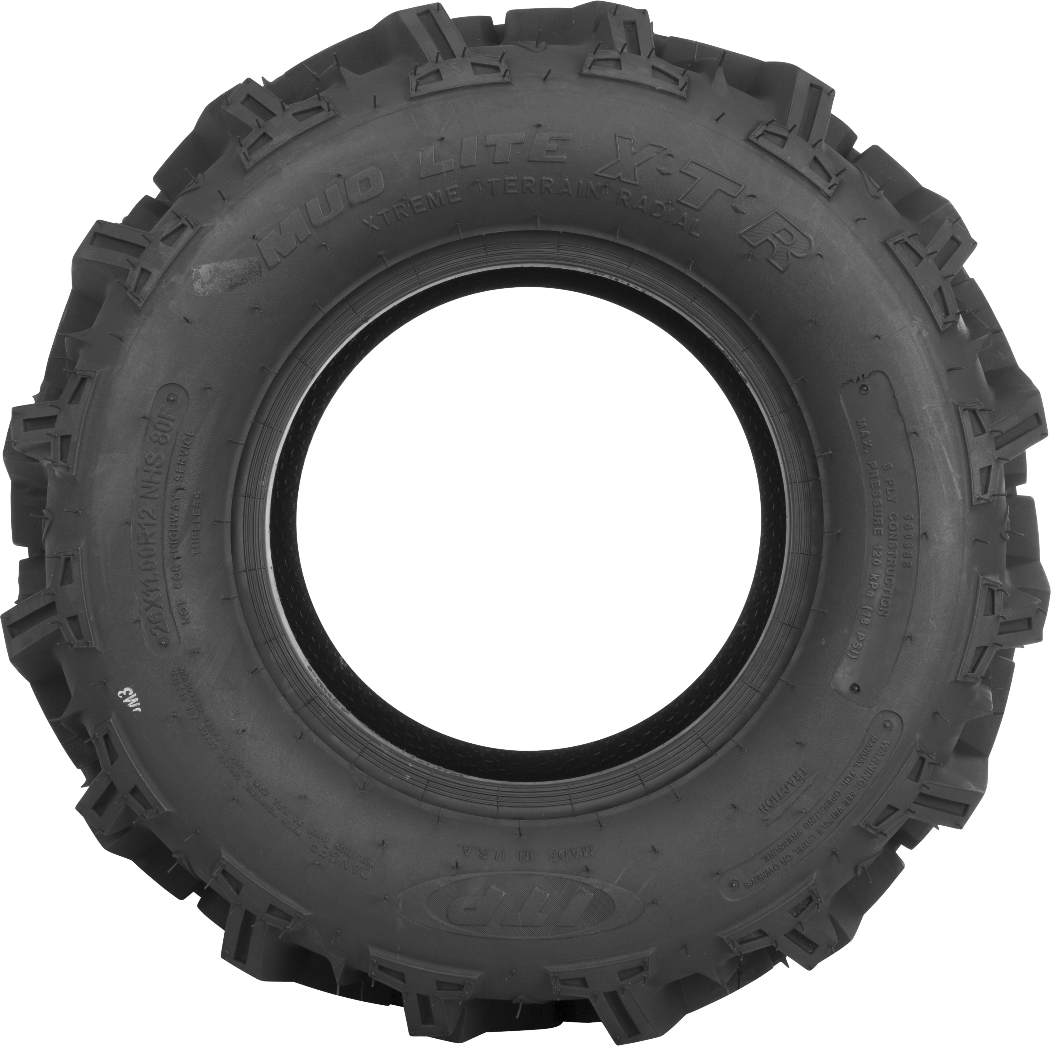 Photo of TIRE MUD LITE XTR REAR 27X11R12 LR1050LBS RADIAL by ITP - Premium Tires for UTVs / Side by Sides