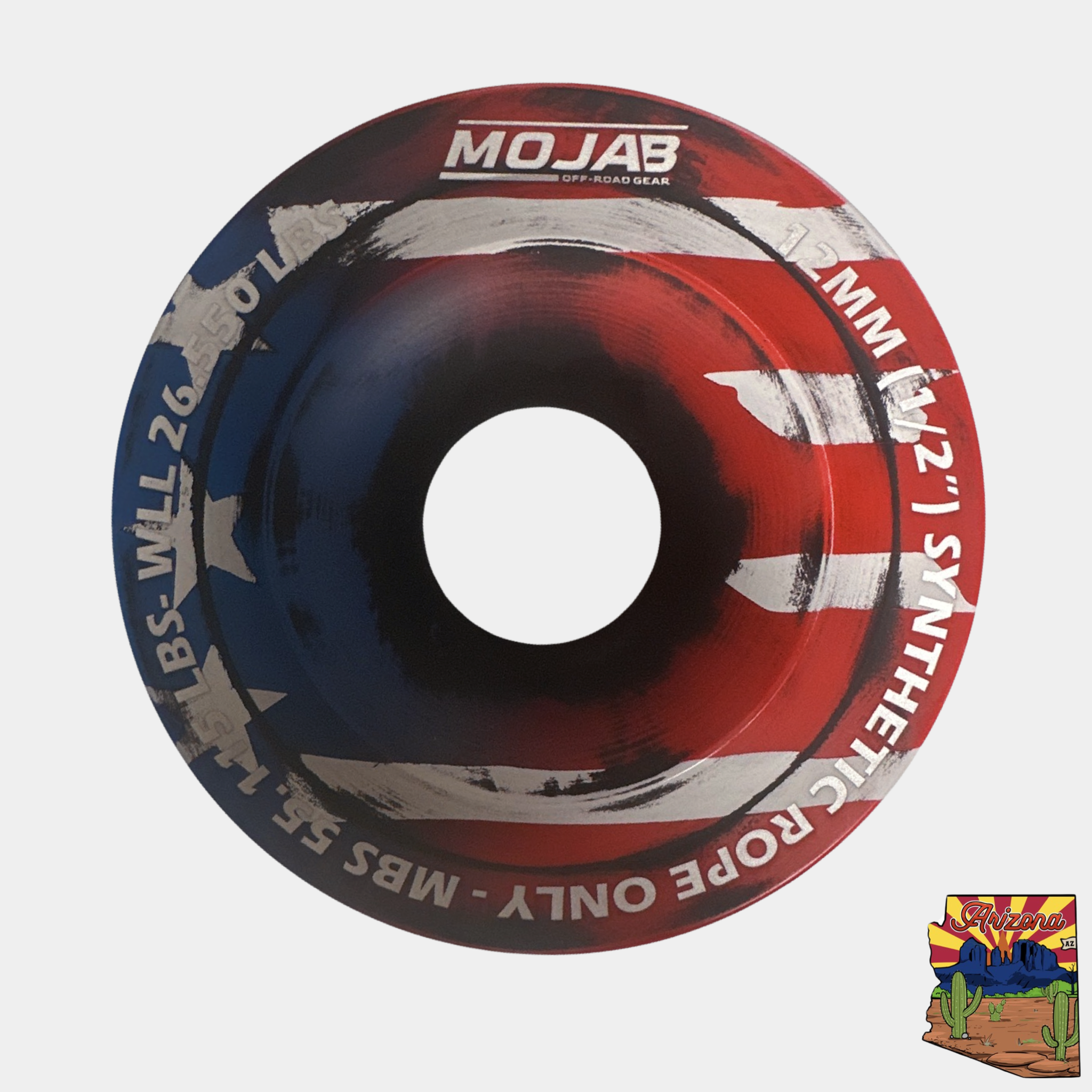 Photo of XL Snatch ring (diameter 4.7'') LIFETIME WARRANTY* by MOJAB OFFROAD - Premium Snatch ring for UTVs / Side by Sides