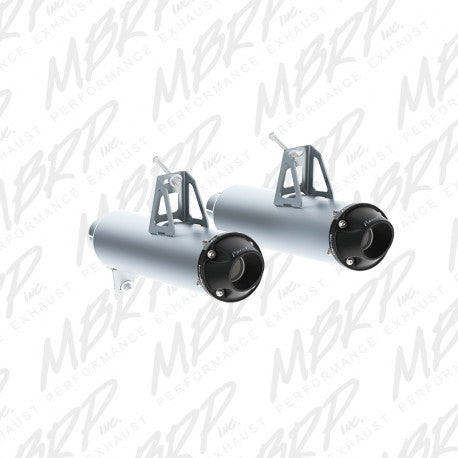 Photo of MBRP Dual Perf S O Mflr Can for Polaris RZR XP 1000 Maverick R and ATV UTV exhaust by MBRP - Premium Exhaust for UTVs / Side by Sides