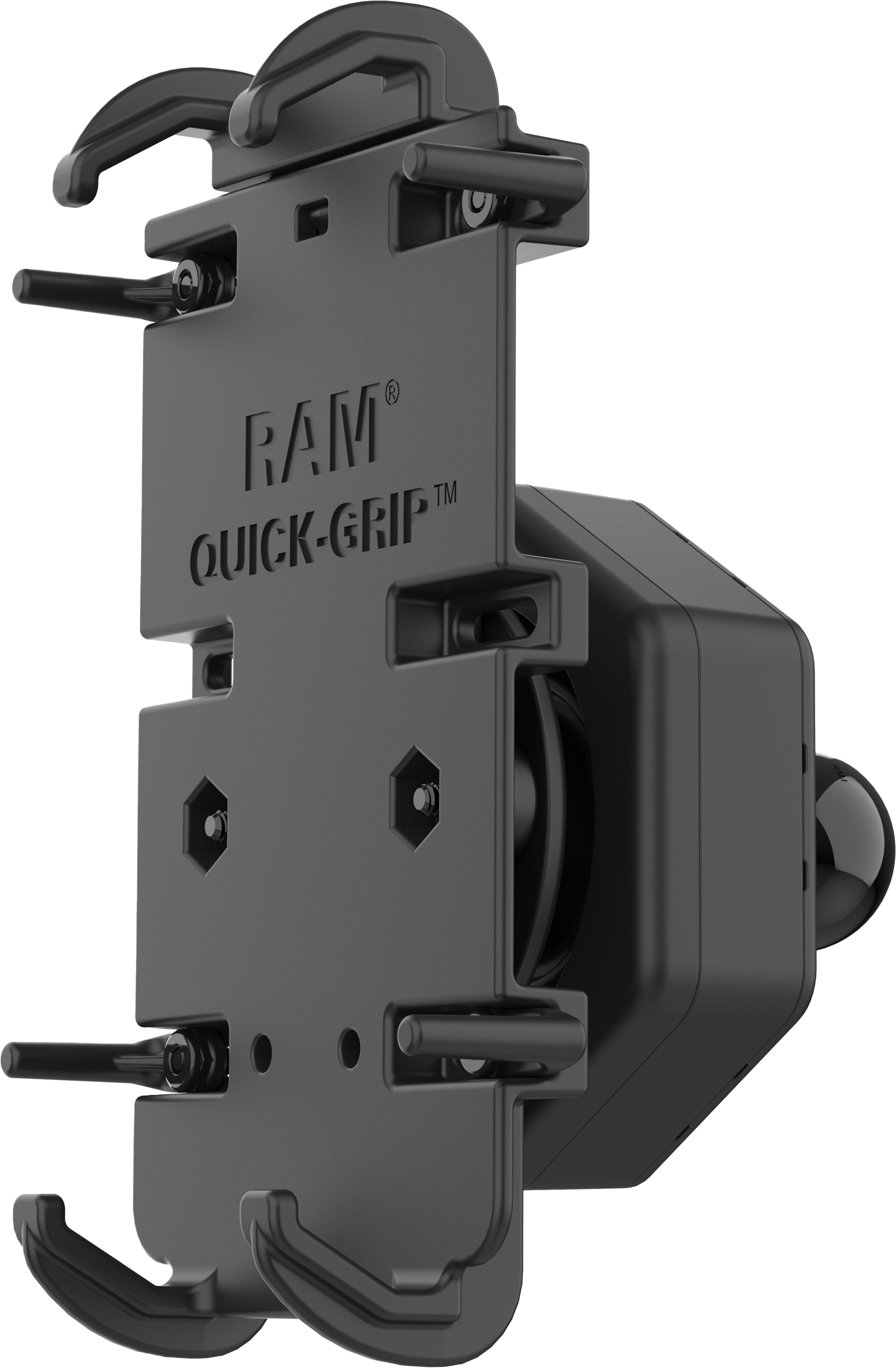 Photo of QUICK-GRIP XL PHONE HOLDER WITH VIBE-SAFE ADAPTER & BALL by RAM - Premium Accessories for UTVs / Side by Sides