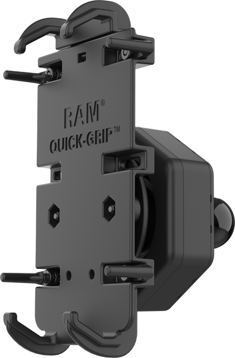 Photo of QUICK-GRIP XL PHONE HOLDER WITH VIBE-SAFE ADAPTER & BALL by RAM - Premium Accessories for UTVs / Side by Sides