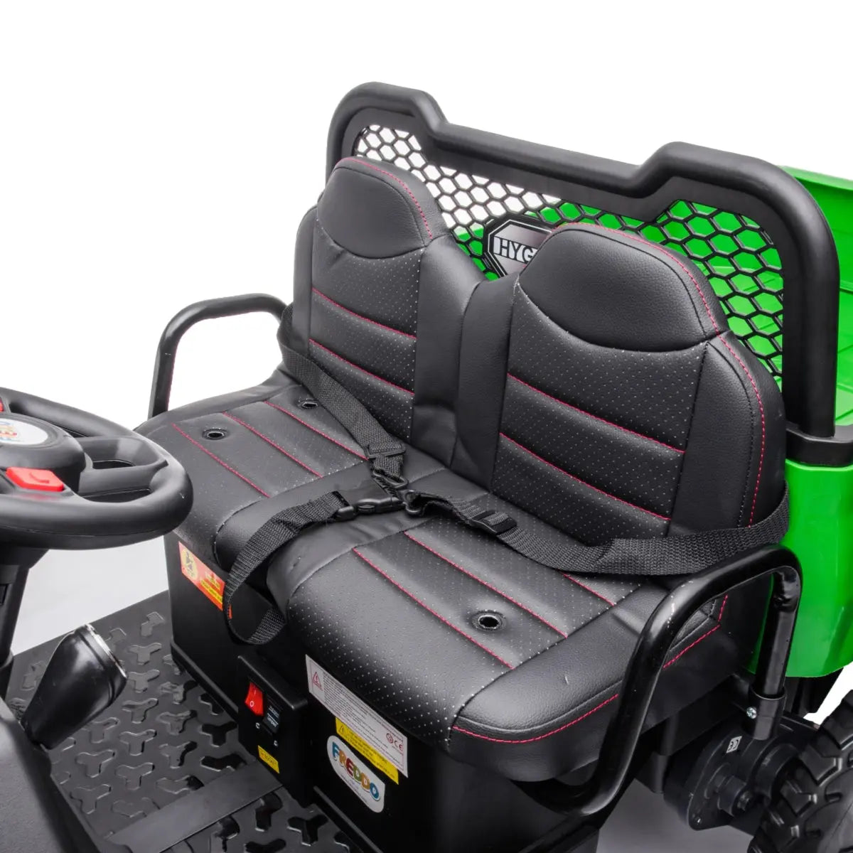 Photo of 24V 6 Wheeler Freddo Tractor Trailer 2 Seater Ride-on with Dump Cart and Parental Remote by Freddo Toys - Premium Electric Kids Cars for UTVs / Side by Sides