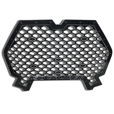 50 Caliber Racing Polaris RZR XP1000 / XP Turbo / Turbo S CNC Billet Grill with Bumper Notch - 2-Tone + Multiple Colors