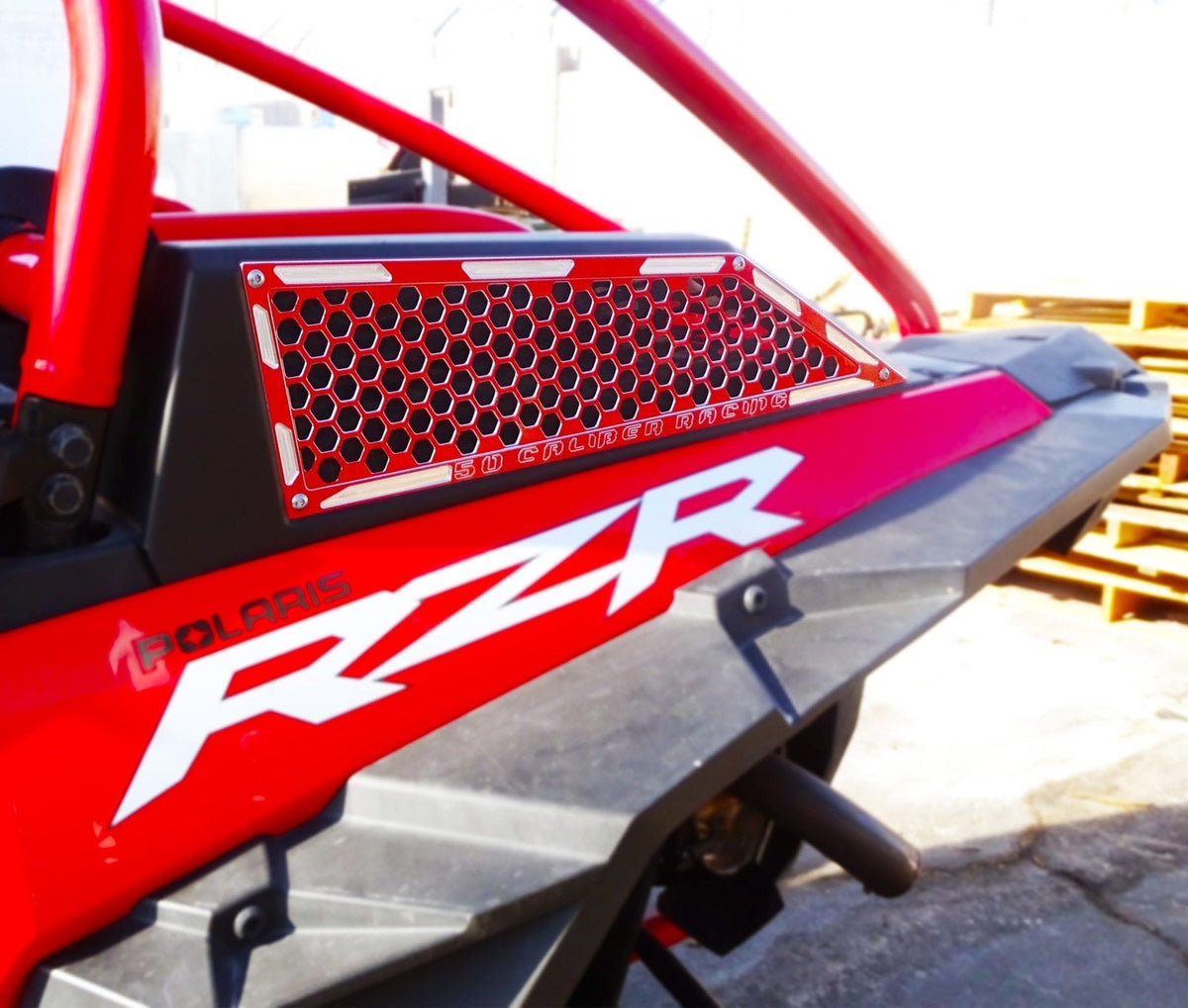 50 Caliber Racing RZR XP Turbo Billet Air Intake Grille Bezel Kit
