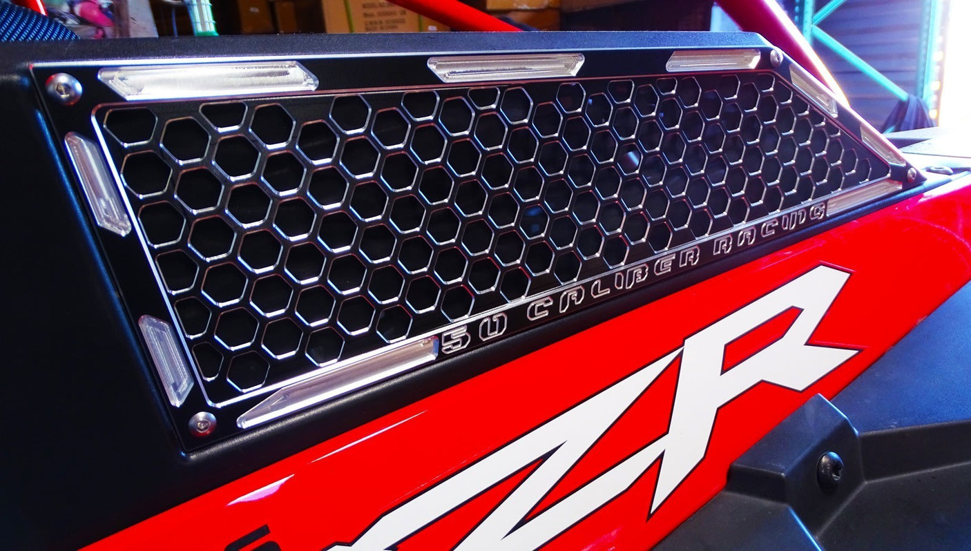 50 Caliber Racing RZR XP Turbo Billet Air Intake Grille Bezel Kit