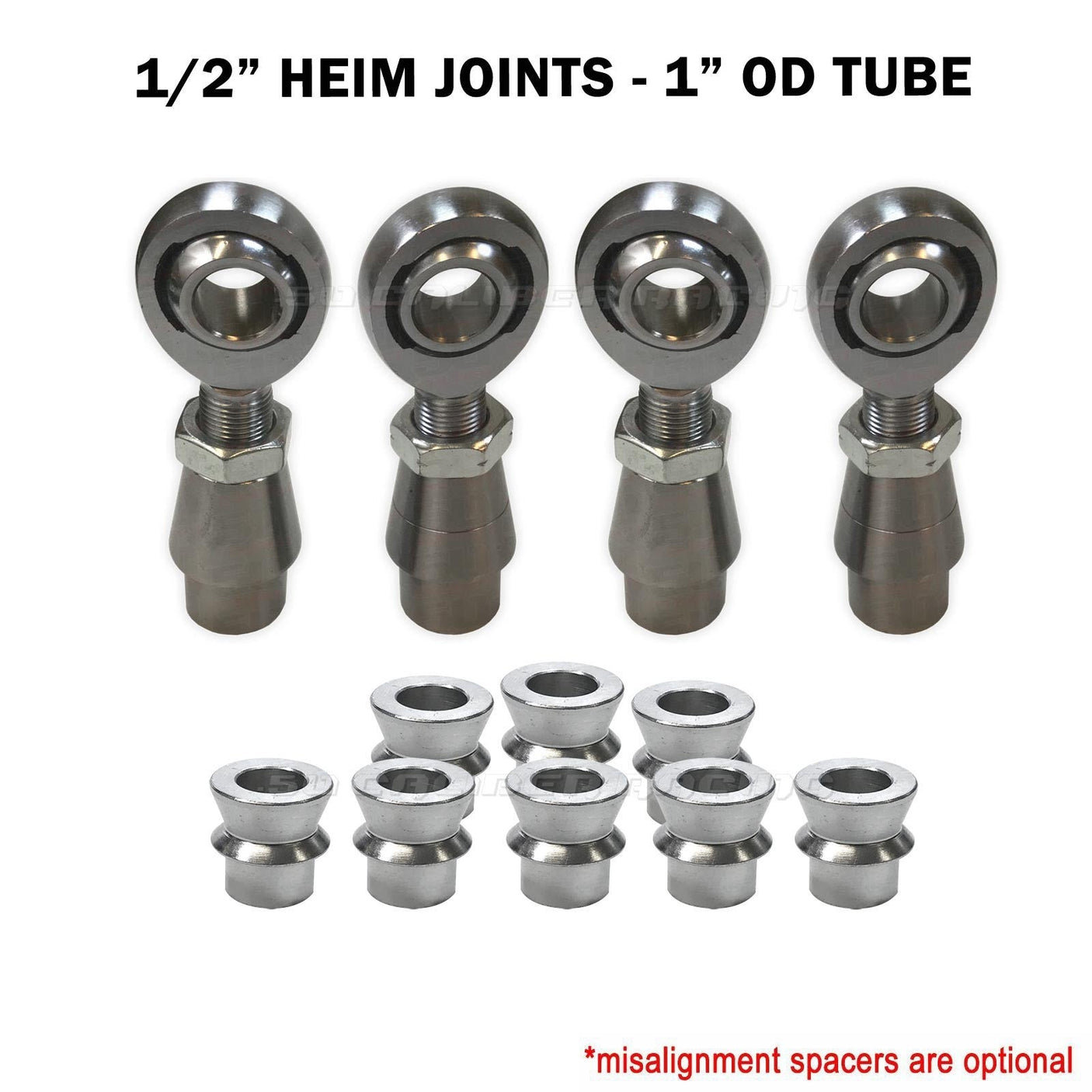 Sway Bar Link Fab Kit -  1/2" Chromoly Heim - 1" OD Tubing - 50 Caliber Racing image 2