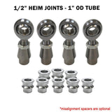 Sway Bar Link Fab Kit -  1/2" Chromoly Heim - 1" OD Tubing - 50 Caliber Racing image 2