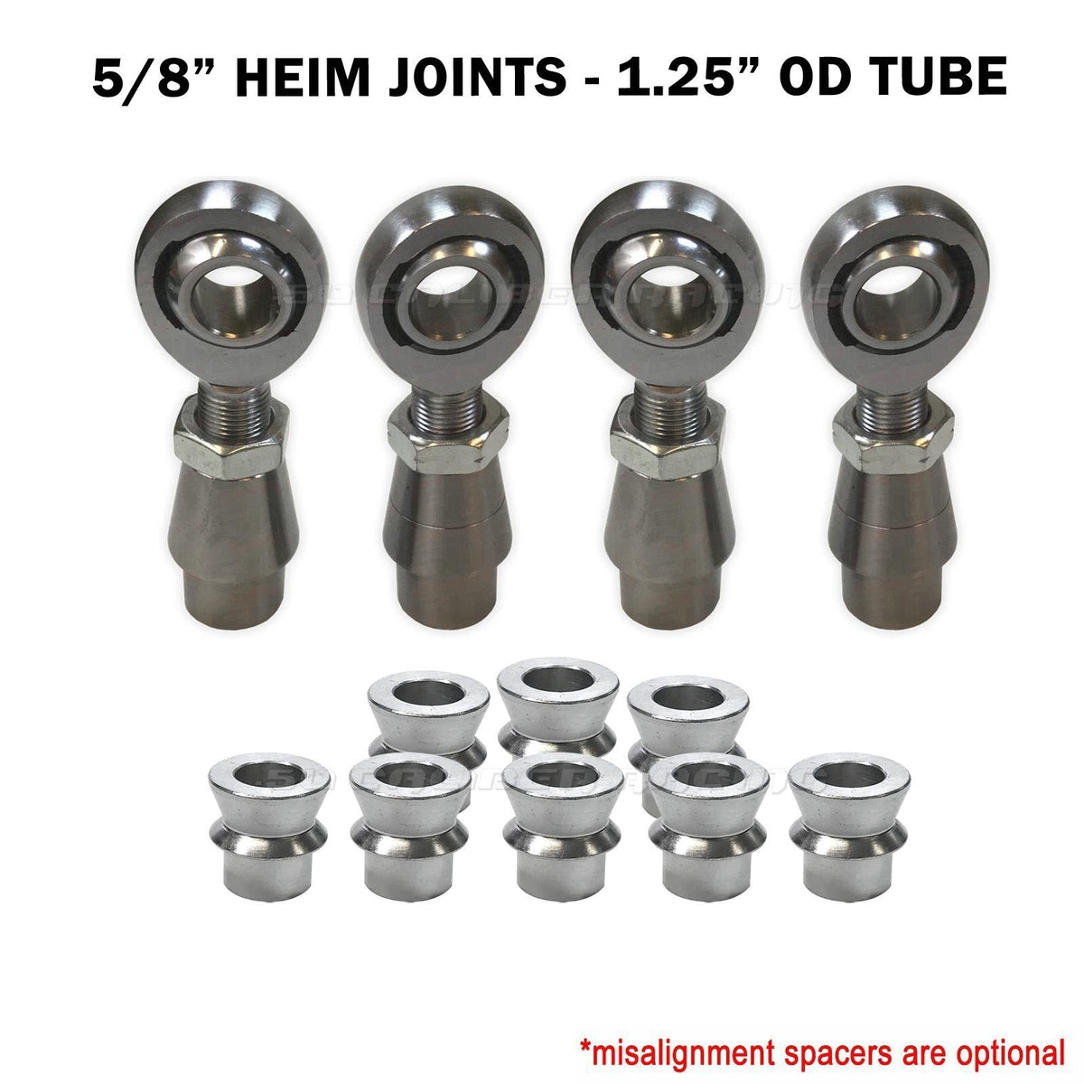Sway Bar Link Fab Kit -  5/8 Chromoly Heim - 1.25 OD Tubing - 50 Caliber Racing image 2