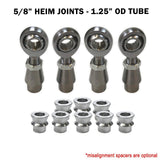 Sway Bar Link Fab Kit -  5/8 Chromoly Heim - 1.25 OD Tubing - 50 Caliber Racing image 2