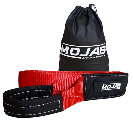 Photo of 4'' x 30' Tow Strap / Winch Strap (Lifetime Warranty) by MOJAB OFFROAD - Premium Tow Strap for UTVs / Side by Sides