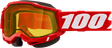 100% Accuri 2 Snowmobile Goggles - Red Yellow Lens