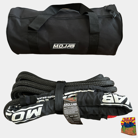 Photo of 5/8'' x 26' Kinetic rope with storage bag (Lifetime Warranty) by MOJAB OFFROAD - Premium for UTVs / Side by Sides