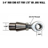 Panhard Bar Fab Kit -  3/4" Chromoly Heim - 1.75" OD Tubing