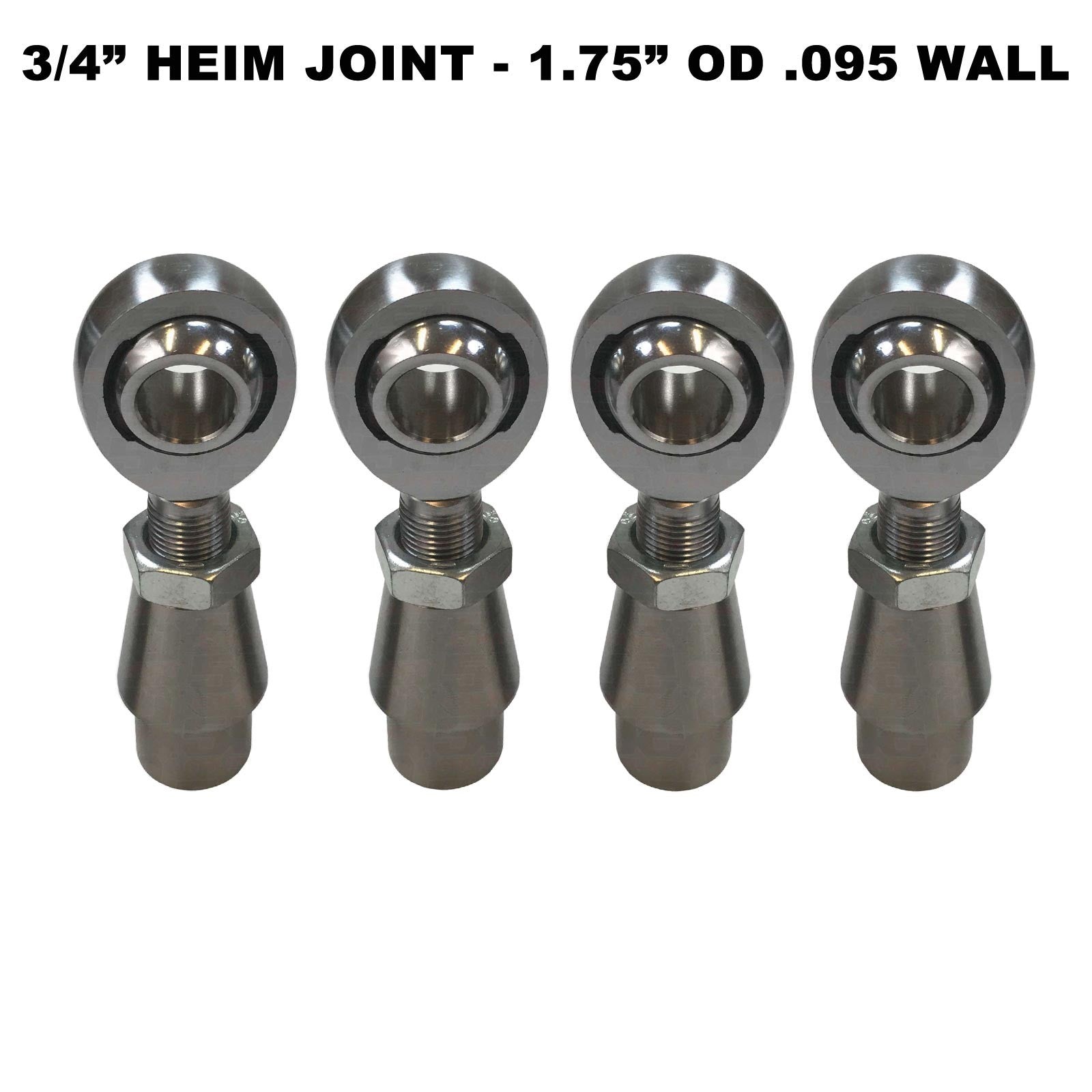 Sway Bar Link Fab Kit - 3/4" Chromoly Heim Joints + Bungs for 1.75" OD Tubing