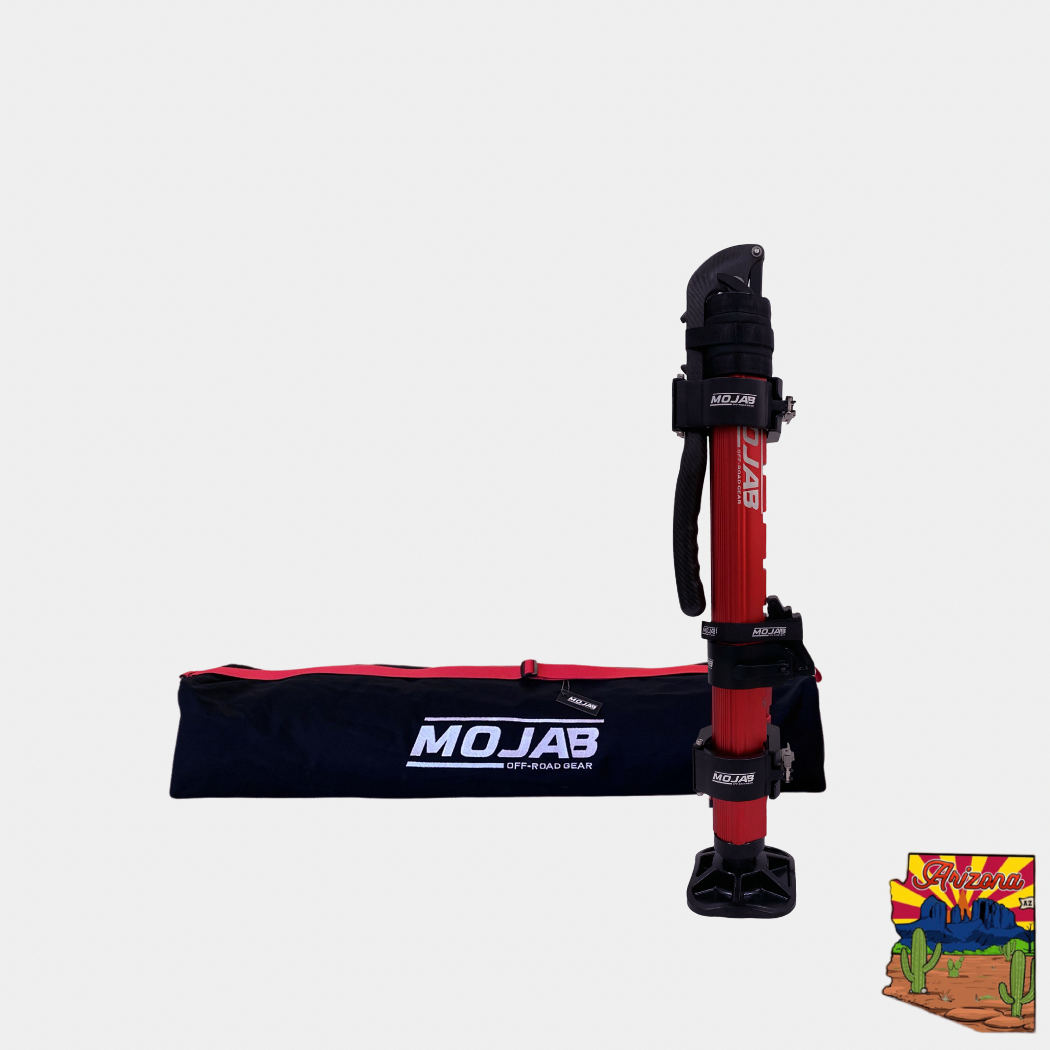 Photo of CarbonPro Compact Hydraulic Jack with Mounting Clamps MLH 40'' by MOJAB OFFROAD - Premium for UTVs / Side by Sides