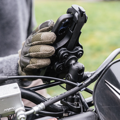 Photo of QUICK-GRIP PRO PHONE HOLDER W/VIBE SAFE BALL by RAM - Premium Accessories for UTVs / Side by Sides