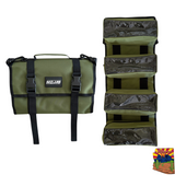 Photo of Medium Canvas Tool organizer bag with removeable pouches by MOJAB OFFROAD - Premium Trail bags for UTVs / Side by Sides
