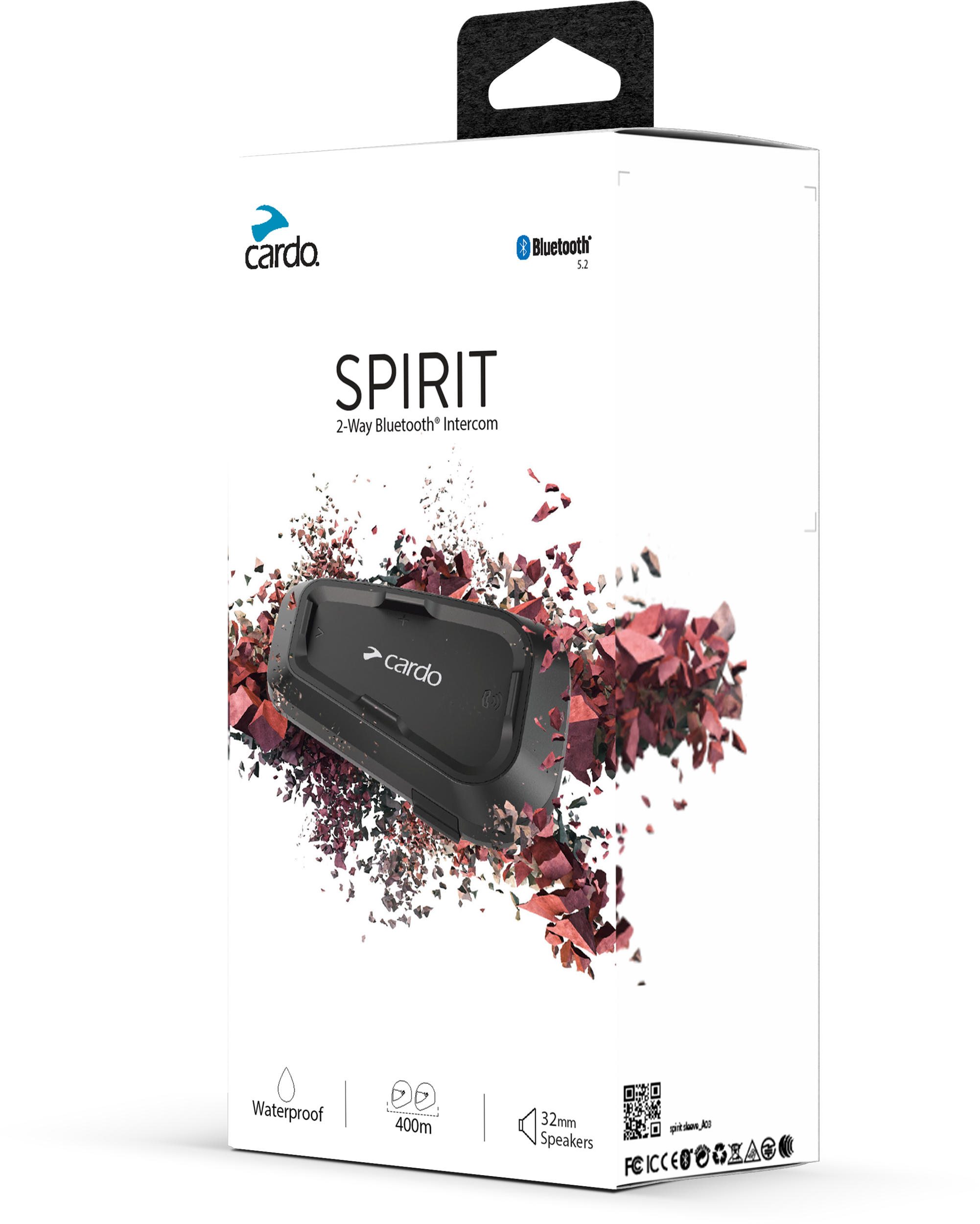 Photo of SPIRIT BLUETOOTH HEADSET SINGLE by CARDO - Premium Audio/Visual/Communication for UTVs / Side by Sides