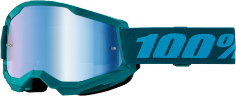 100% Strata 2 Goggles - Stone Blue Mirror Lens